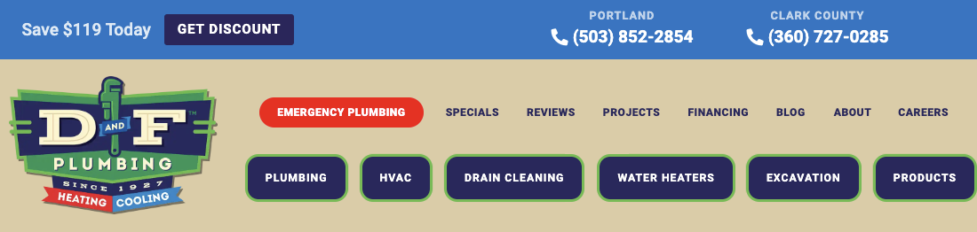 D&F Plumbing, Heating and Cooling